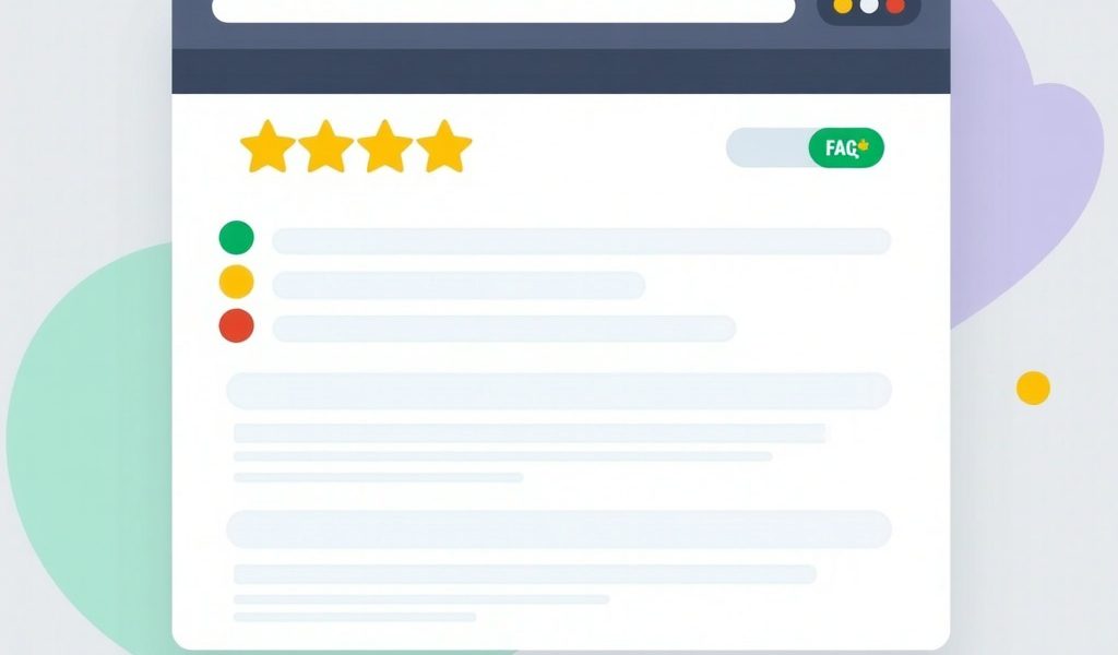 Case study rich snippets resultaten met sterren ratings en FAQ elementen in Google