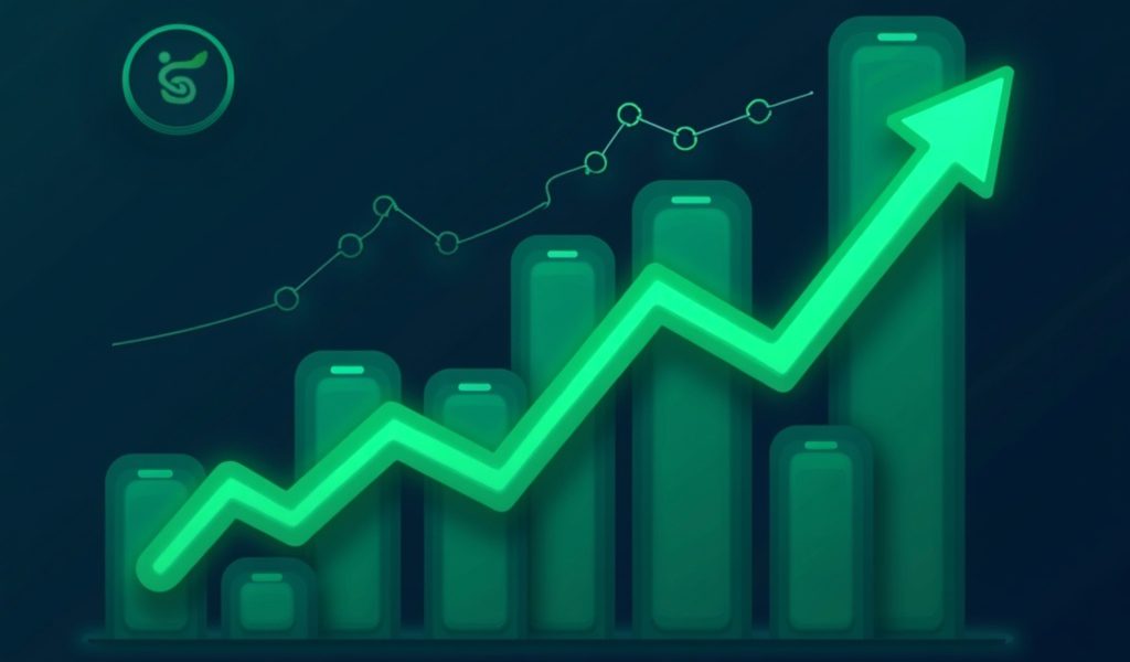 Case study grafiek met sterke organisch verkeer groei na technische SEO optimalisatie